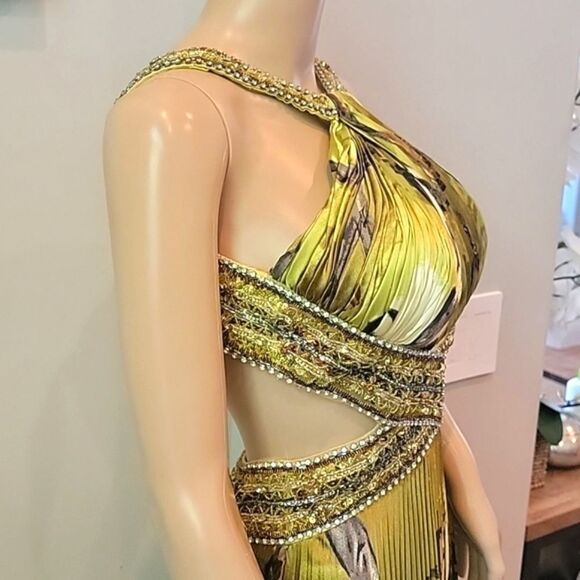 Jovani evening dress size 2 pleated, sexy cut out sides and  softly padd… - Picture 4 of 16